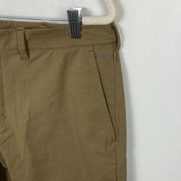 New Mack Weldon Beige Tan Chino Pants Size 34 by 34 Sandstorm Technical Stretch - Picture 8 of 11